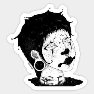 Sad Clown Sticker